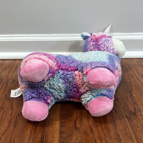 Walmart Tie Dye Flying Sparkly Wings Unicorn Llama 15” Tall Plush 12” Long - Picture 8 of 10